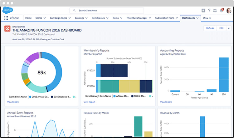 User-Friendly Events Dashboard Fonteva Events features a user-friendly events dashboard to give you an all-in-one view of your events.