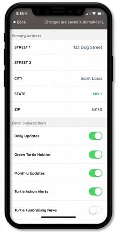 Self-service profiles in your mobile advocacy tools help keep your data more up-to-date. Self-service profiles in your mobile advocacy tools help keep your data more up-to-date.